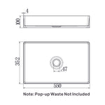 Load image into Gallery viewer, OPAL RECTANGLE STAINLESS STEEL BASIN BRUSHED GOLD