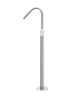 Load image into Gallery viewer, Round Paddle Freestanding Bath Spout and Hand Shower - Polished Chrome