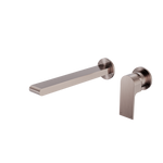 Load image into Gallery viewer, BIANCA WALL BASIN/BATH MIXER SEPARATE BACK PLATE 230MM BRUSHED BRONZE