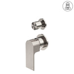 Load image into Gallery viewer, BIANCA SHOWER MIXER WITH DIVERTOR SEPARATE BACK PLATE BRUSHED NICKEL