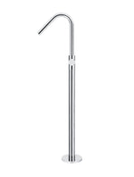 Load image into Gallery viewer, Round Pinless Freestanding Bath Spout and Hand Shower - Polished Chrome