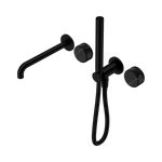 Load image into Gallery viewer, Serenity Progressive Shower System With Spout With Marquina Black Handle And Slim Shower Matte Black