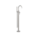 Load image into Gallery viewer, MECCA ROUND FREESTANDING MIXER WITH HAND SHOWER BRUSHED NICKEL