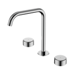 Load image into Gallery viewer, Serenity Bath/Kitchen Set Edge Spout With Metal Handle Chrome