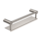 Load image into Gallery viewer, MECCA CARE 25MM GRAB RAIL WITH SHELF 300MM BRUSHED NICKEL