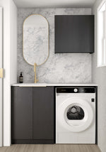 Load image into Gallery viewer, Laundry Kit 1305A Byron/Bondi Black Oak with Cloudy Carrara Top