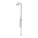 Load image into Gallery viewer, Zen SS316L Outdoor Freestanding Shower Column Brushed Nickel