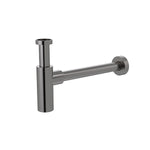 Load image into Gallery viewer, Round bottle trap for 32mm basin waste and 32mm waste pipe with 40mm adapter - Shadow Gunmetal