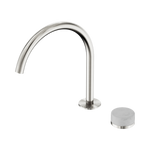 Load image into Gallery viewer, Serenity Progressive Bath/Kitchen Mixer Arc Spout With Carrara Handle Brushed Nickel