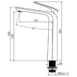 Load image into Gallery viewer, Esperia Matte Black Tall Basin Mixer