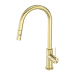 Load image into Gallery viewer, MECCA PULL OUT SINK MIXER WITH VEGIE SPRAY FUNCTION BRUSHED GOLD