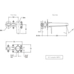 Load image into Gallery viewer, Taut Wall Mount Basin Mixer