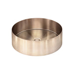 Load image into Gallery viewer, Steel Round Bathroom Basin 380 x 110 - PVD Champagne