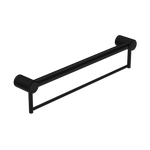 Load image into Gallery viewer, MECCA CARE 32MM GRAB RAIL WITH TOWEL HOLDER 600MM MATTE BLACK