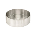 Load image into Gallery viewer, Steel Round Bathroom Basin 380 x 110 - Brushed Nickel