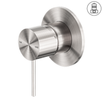 Load image into Gallery viewer, MECCA SHOWER MIXER 80MM PLATE BRUSHED NICKEL