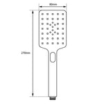 Load image into Gallery viewer, Square 3 Functions Brushed Nickel ABS Handheld Shower