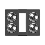 Load image into Gallery viewer, AllLux4 Black 4 HEAT 3 IN 1 BATHROOM HEATER EXHA