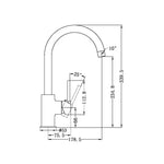 Load image into Gallery viewer, DOLCE KITCHEN MIXER GOOSENECK BRUSHED GOLD