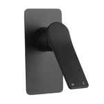 Load image into Gallery viewer, RUSHY Series Square Black Wall Mixer(color up)