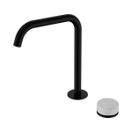 Load image into Gallery viewer, Serenity Progressive Bath/Kitchen Mixer Edge Spout With Carrara Handle Matte Black