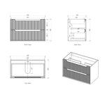 Load image into Gallery viewer, Byron Fluted with Stone Top