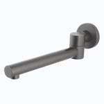 Load image into Gallery viewer, Round Gun Metal Grey Bathtub/Basin Swivel Wall Spout