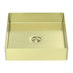 Load image into Gallery viewer, OPAL SQUARE 400MM STAINLESS STEEL BASIN BRUSHED GOLD