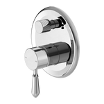 Load image into Gallery viewer, YORK SHOWER MIXER WITH DIVERTOR WITH METAL LEVER CHROME