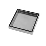 Load image into Gallery viewer, 120*120mm Chrome Stainless Steel Tile Insert Floor Drain(80mm Outlet)