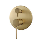 Load image into Gallery viewer, Pentro Brushed Yellow Gold Round Shower Mixer
