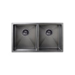 Load image into Gallery viewer, Lavello Kitchen Sink - Double Bowl 760 x 440 - PVD Gunmetal Black