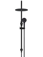 Load image into Gallery viewer, 300mm Round Overhead Shower Rail, Three Function Hand Shower - Matte Black