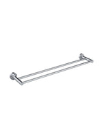 Load image into Gallery viewer, Round Double Towel Rail 600mm - Polished Chrome