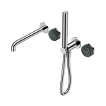 Load image into Gallery viewer, Serenity Progressive Shower System With Spout With Verde Alpi Handle And Slim Shower Chrome