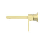 Load image into Gallery viewer, BIANCA WALL BASIN/BATH MIXER SEPARATE BACK PLATE 187MM BRUSHED GOLD