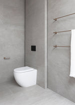 Load image into Gallery viewer, Round Single Towel Rail 900mm - Champagne