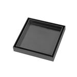 Load image into Gallery viewer, 120*120mm Gun Metal Grey Stainless Steel Tile Insert Floor Drain(80mm Outlet)