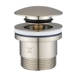 Load image into Gallery viewer, Brushed Nickel Pop Up Waste Universal