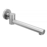 Load image into Gallery viewer, Round Brushed Nickel Bathtub/Basin Swivel Wall Spout