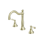 Load image into Gallery viewer, YORK BASIN SET WITH METAL LEVER AGED BRASS