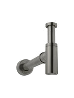 Load image into Gallery viewer, Round bottle trap for 32mm basin waste and 32mm waste pipe with 40mm adapter - Shadow Gunmetal