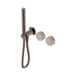 Load image into Gallery viewer, Serenity Progressive Shower System With Rome Travertine Handle And Slim Shower Brushed Bronze