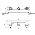 Load image into Gallery viewer, Dual Handle Inwall Valve