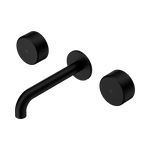 Load image into Gallery viewer, Serenity Wall Basin Set 160mm Spout With Metal Handle Matte Black