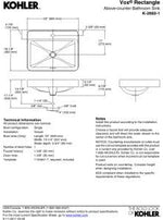 Load image into Gallery viewer, Vox Rectangular Vessel Basin