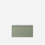 Load image into Gallery viewer, Sedona Olive Green Fluted Wall Hung Vanity