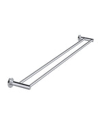 Load image into Gallery viewer, Round Double Towel Rail 900mm - Polished Chrome