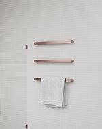 Load image into Gallery viewer, BIANCA 240V SINGLE HEATED TOWEL RAIL BRUSHED BRONZE