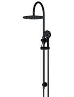 Load image into Gallery viewer, 300mm Round Overhead Shower Rail, Three Function Hand Shower - Matte Black
